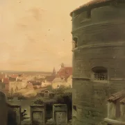Carl Spitzweg | Rothenburg, Faulturm - 1855 | Indrammet kunsttryk | Romantik | formida