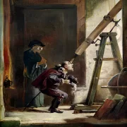 Carl Spitzweg | Der Astrologe – 1851 | Gerahmter Kunstdruck | Romantik | formida
