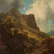 Carl Spitzweg | Kløft med mejeryme - 1875 | Indrammet kunsttryk | Romantik | formida
