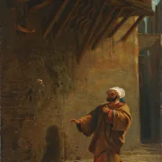 Carl Spitzweg – Strasse in Kairo 1860 | Giclée Kunstdruck gerahmt