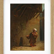 Carl Spitzweg – Strasse in Kairo 1860 | Giclée Kunstdruck gerahmt