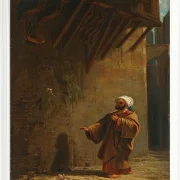 Carl Spitzweg – Strasse in Kairo 1860 | Giclée Kunstdruck gerahmt