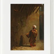 Carl Spitzweg – Strasse in Kairo 1860 | Giclée Kunstdruck gerahmt