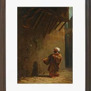 Carl Spitzweg – Strasse in Kairo 1860 | Giclée Kunstdruck gerahmt