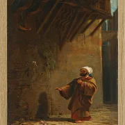 Carl Spitzweg – Strasse in Kairo 1860 | Giclée Kunstdruck gerahmt