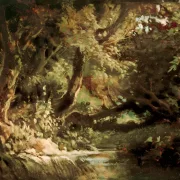 Carl Spitzweg | Skovinteriør - 1845 | Indrammet kunsttryk | Romantik | formida