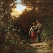 Carl Spitzweg | På jagt - 1865 | Indrammet kunsttryk | Romantik | formida