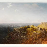 Carl Spitzweg – Zwei Dirndl auf der Alm 1870 | Giclée Kunstdruck gerahmt
