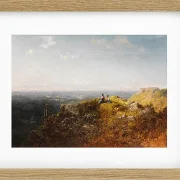 Carl Spitzweg – Zwei Dirndl auf der Alm 1870 | Giclée Kunstdruck gerahmt