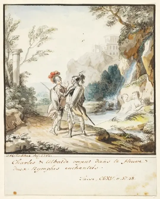 Carlo und Ubaldo widerstehen den Verzauberungen der Nymphen - 1782