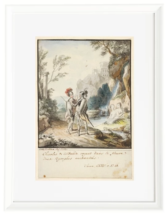 Carlo und Ubaldo widerstehen den Verzauberungen der Nymphen von Armida – 1782