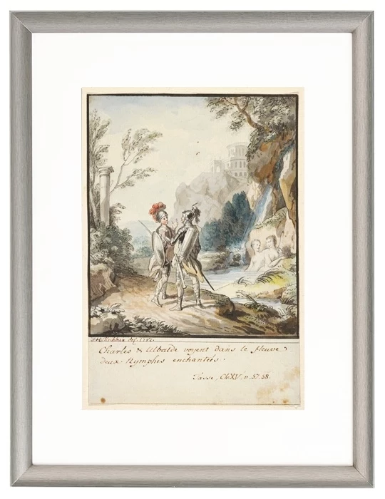 Carlo und Ubaldo widerstehen den Verzauberungen der Nymphen von Armida – 1782