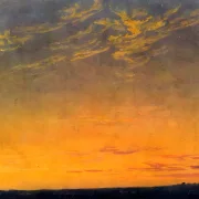 Caspar David Friedrich | Abend mit Wolken - 1824 | Gerahmter Kunstdruck | Romantik | formida