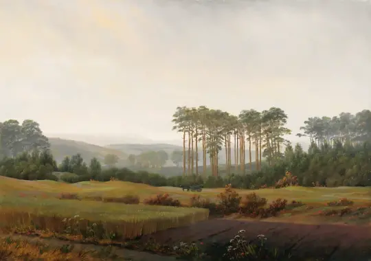 Caspar David Friedrich | Der Nachmittag - 1821 | Gerahmter Kunstdruck | Romantik | formida