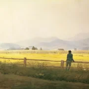 Caspar David Friedrich | Udsigt over Schmiedeberg-ryggen - 1837 | Indrammet kunsttryk | Romantic | formida