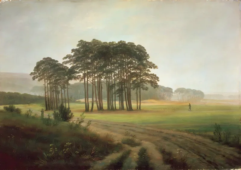 Caspar David Friedrich | Middag - 1822 | Indrammet kunsttryk | Romantic | formida