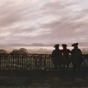 Caspar David Friedrich | De tre digtere - 1820 | Indrammet kunsttryk | Romantic | formida