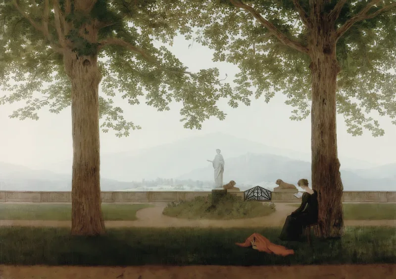 Caspar David Friedrich | Gartenterrasse - 1811 | Gerahmter Kunstdruck | Romantik | formida