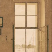 Caspar David Friedrich | Udsigt fra kunstnerens atelier - 1805 | Indrammet kunsttryk | Romantic | formida