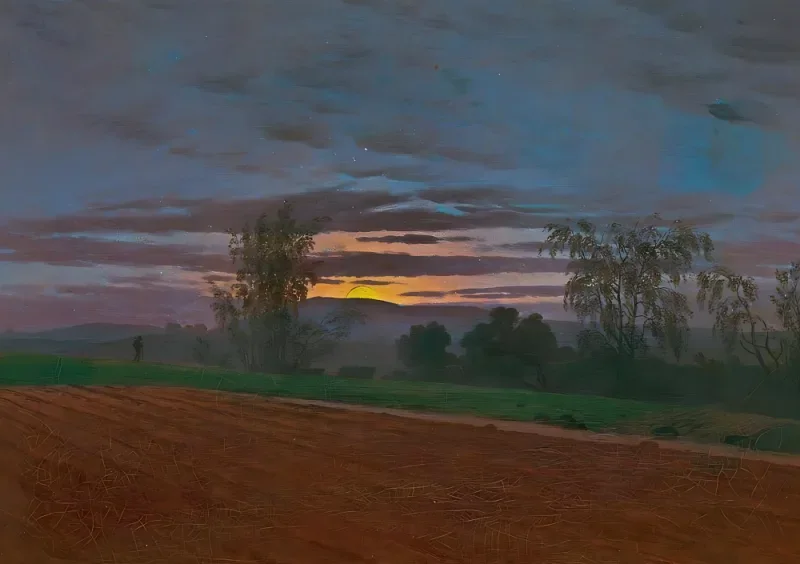 Caspar David Friedrich | Sturzacker - 1825 | Indrammet kunsttryk | Romantic | formida