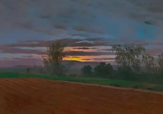 Caspar David Friedrich | Sturzacker - 1825 | Indrammet kunsttryk | Romantic | formida