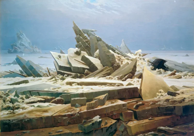Caspar David Friedrich | Det arktiske hav - 1823 | Indrammet kunsttryk | Romantic | formida