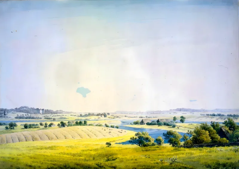 Caspar David Friedrich | Udsigt over Putbus - 1824 | Indrammet kunsttryk | Romantic | formida