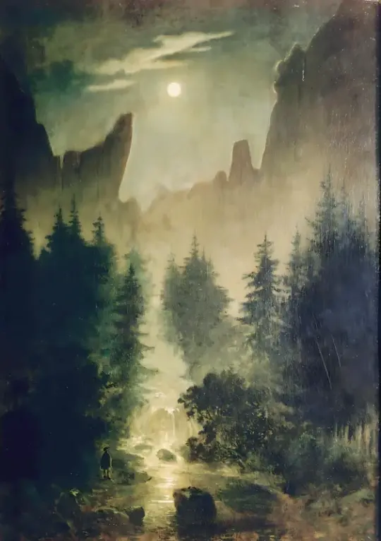 Caspar David Friedrich | Uttewalder Grund - 1825 | Indrammet kunsttryk | Romantic | formida