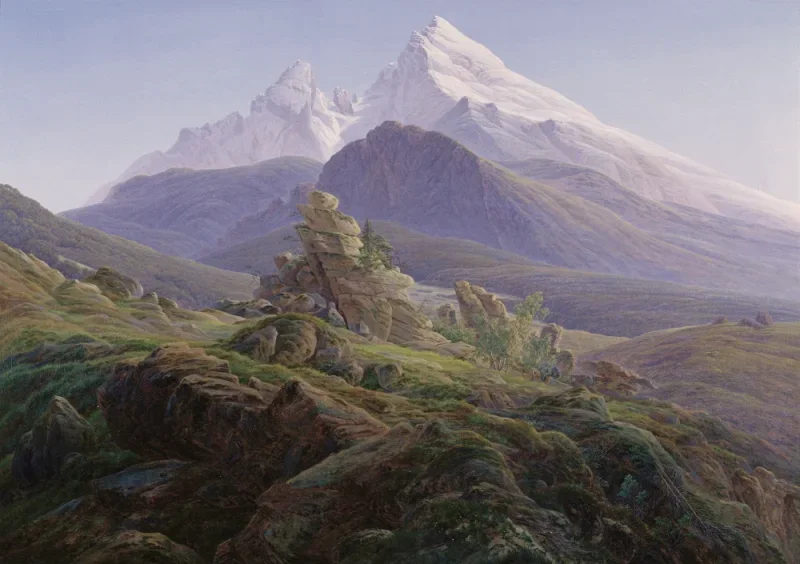 Caspar David Friedrich | Watzmann - 1824 | Indrammet kunsttryk | Romantic | formida