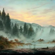 Caspar David Friedrich | Morgenen - 1820 | Indrammet kunsttryk | Romantic | formida