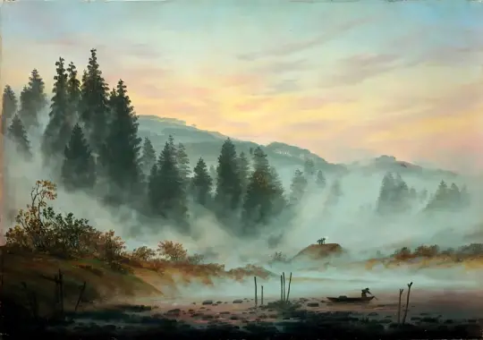 Caspar David Friedrich | Morgenen - 1820 | Indrammet kunsttryk | Romantic | formida