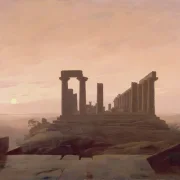 Caspar David Friedrich | Juno-templet i Agrigento - 1829 | Indrammet kunsttryk | Romantic | formida