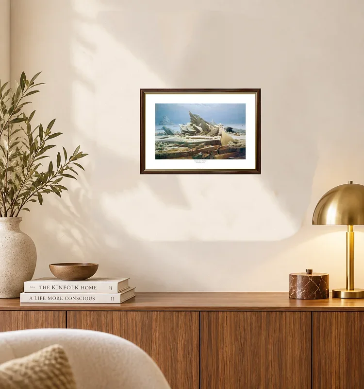 Caspar David Friedrich | Det arktiske hav - 1823 | Gallery Edition | Indrammet kunsttryk | Romantic 