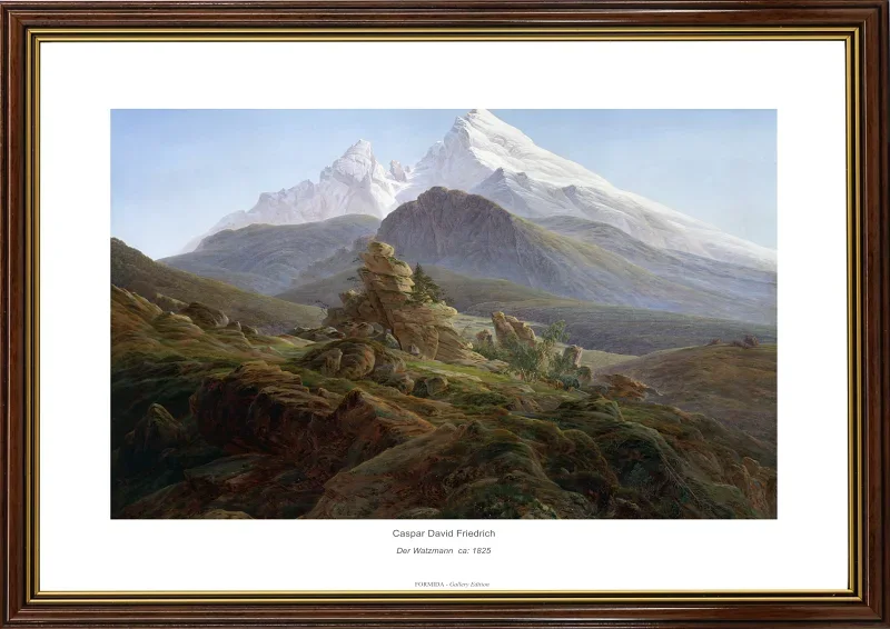 Caspar David Friedrich | Watzmann - 1825 | Gallery Edition | Indrammet kunsttryk | Romantic 