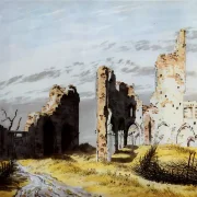 Caspar David Friedrich | Die Ruine des Klosters Eldena - 1824 | Gerahmter Kunstdruck | Romantik | formida