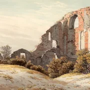 Caspar David Friedrich | Ruinerne af Eldena - 1825 | Indrammet kunsttryk | Romantic | formida