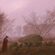 Caspar David Friedrich | Ein Abendspaziergang - 1835 | Gerahmter Kunstdruck | Romantik | formida