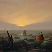 Caspar David Friedrich | Måneopgang over havet - 1821 | Indrammet kunsttryk | Romantic | formida