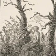 Caspar David Friedrich | Kvinde med et spindelvæv - 1803 | Indrammet kunsttryk | Romantic | formida