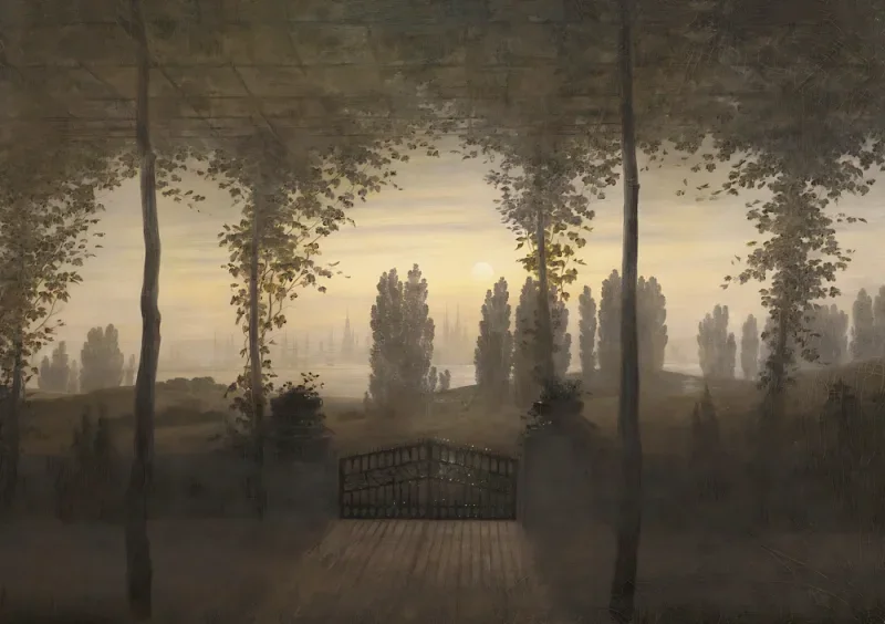 Caspar David Friedrich | Til minde om Johann Emanuel Bremer - 1817 | Indrammet kunsttryk | Romantic | formida