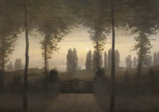 Caspar David Friedrich | Til minde om Johann Emanuel Bremer - 1817 | Indrammet kunsttryk | Romantic | formida