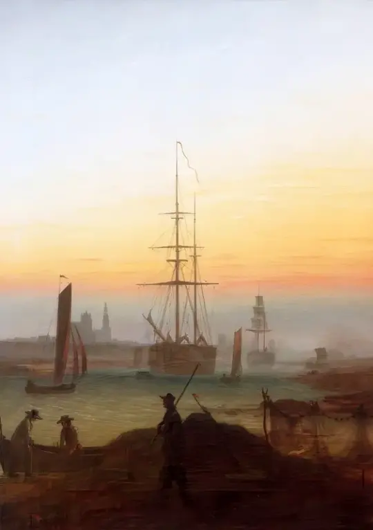 Caspar David Friedrich | Greifswald Havn - 1818 | Indrammet kunsttryk | Romantic | formida