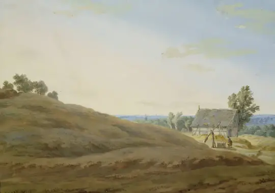 Caspar David Friedrich | Hytte med brønd på Rügen - 1802 | Indrammet kunsttryk | Romantic | formida