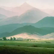 Caspar David Friedrich | Landskab i Riesengebirge - 1810 | Indrammet kunsttryk | Romantic | formida