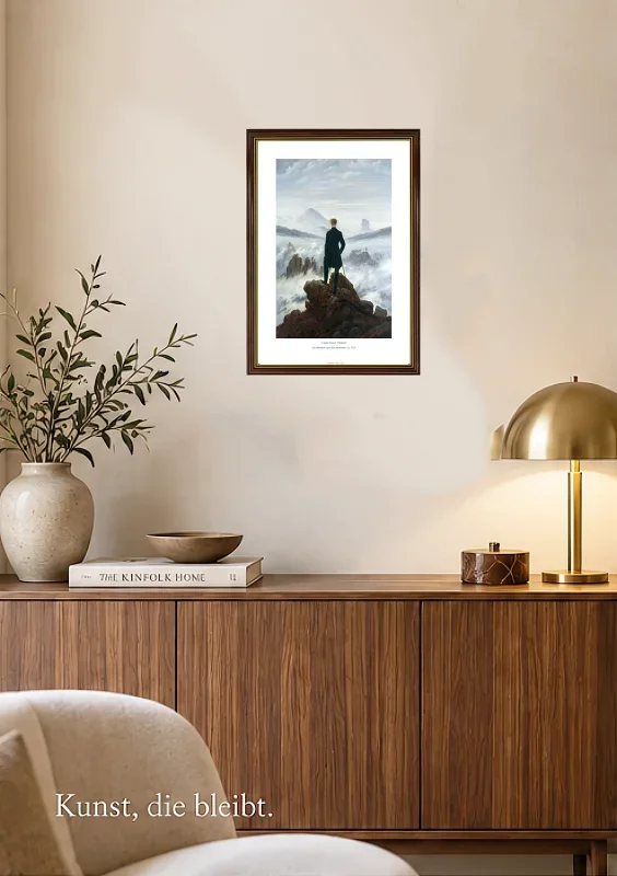 Caspar David Friedrich | Vandreren over tågehavet - 1818 | Gallery Edition | Indrammet kunsttryk | Romantic 