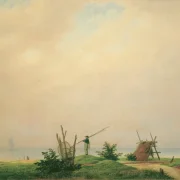 Caspar David Friedrich | Havstrand med fiskere - 1807 | Indrammet kunsttryk | Romantic | formida