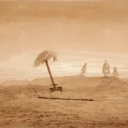 Caspar David Friedrich | Landskab med grave - 1836 | Indrammet kunsttryk | Romantic | formida
