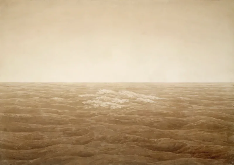 Caspar David Friedrich | Hav ved solopgang - 1828 | Indrammet kunsttryk | Romantic | formida