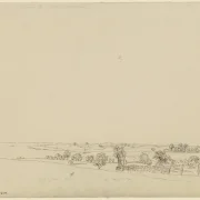 Caspar David Friedrich | Udsigt over Wrechen-søen - 1801 | Indrammet kunsttryk | Romantic | formida