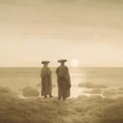Caspar David Friedrich | Måneopgang - 1835 | Indrammet kunsttryk | Romantic | formida